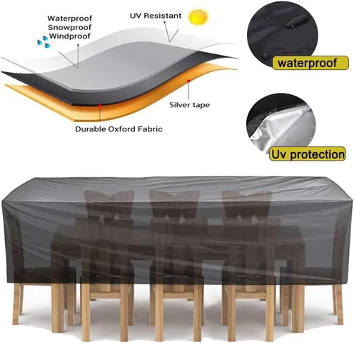 Miniatura 3 de Patio Furniture Covers, Outdoor Furniture Cover Waterproof, Backyard Lawn and Balcony Lounge Sofa Covers 17.7*15.7*9.8inch