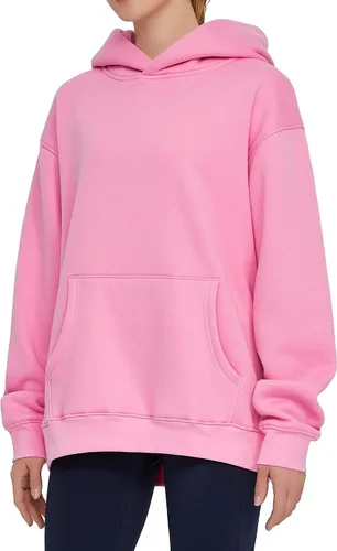 Miniatura 2 de THE GYM PEOPLE Sudadera con capucha de gran tamaño para mujer, ajuste holgado, forro polar suave, con bolsillos