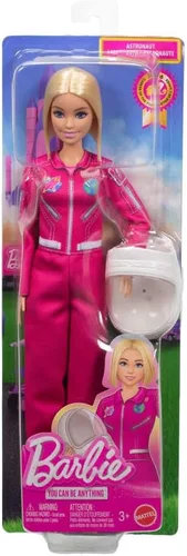 Miniatura 6 de Barbie Careers - Muñeca de Moda Astronauta con Look Removible con Traje Espacial Rosa y Zapatos, Más Accesorio de Casco, Carrera del Año 2026