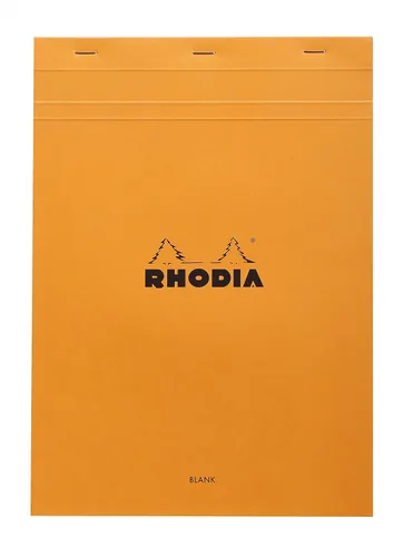 Miniatura 7 de Libreta Rhodia Head grapada para compras, No. 8 de 74 x 210 mm, rayada y de color negro