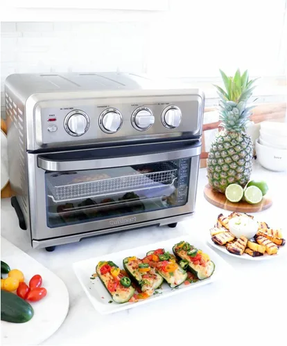 Miniatura 4 de Cuisinart Freidora de aire + horno tostador de convección, horno 8-1 con opciones para hornear, parrilla, asar y calentar y tostadora de plástico