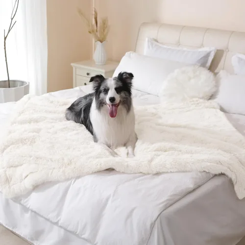 Miniatura 37 de gogobunny Manta impermeable para perros para perros grandes, gatos, cachorros, manta reversible de piel sintética para mascotas, lavable, protección