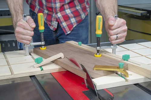 Miniatura 5 de MICROJIG Matchfit DVC-1177K2 Abrazadera de cola de milano Pro, verde/amarillo/plateado