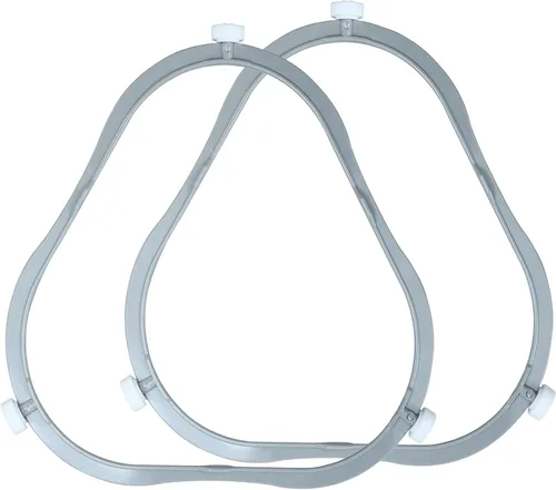 2 piezas W11252182 8206227 - Anillo de soporte para microondas Whirlpool, soporte de bandeja de vidrio compatible con horno Amana Kenmore reemplazo