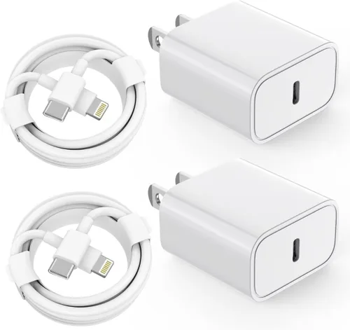 Miniatura 10 de StinkLight Cargador rápido USB C para iPhone de 20 W con cable USB C a Lightning y cable compatible para iPhone 14/13/12/11/XS/XR/X/iPad