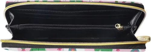 Miniatura 3 de Mumeson Hipster estampado mujeres cartera larga embrague cremallera PU cuero titular de la tarjeta