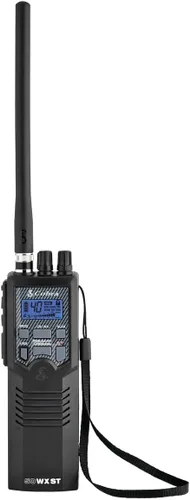 Cobra HH50WXST Radio CB portátil – Radio de emergencia con acceso a 40 canales completos y alertas NOAA, conector para auriculares, salida de