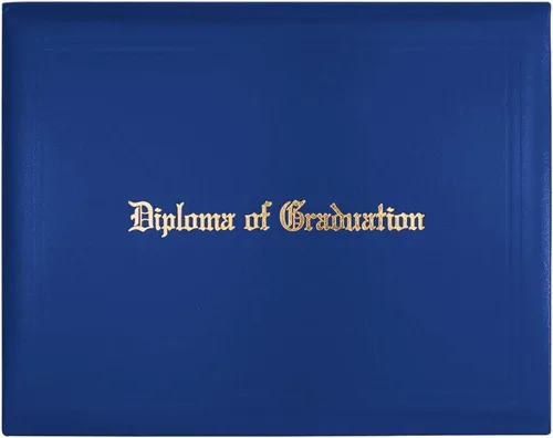 Miniatura 2 de GraduationMall Cubierta impresa para diploma para certificado 8.5 x 11 pulgadas, real, paquete de 1