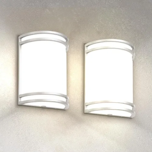 Miniatura 27 de ASD Lámpara LED de montaje en pared para exteriores e interiores de 10 pulgadas con sensor de movimiento, iluminación de pared de níquel cepillado