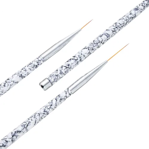 Miniatura 2 de Tbestmax Cepillo profesional para arte de uñas, pintura en gel UV, pinceles de uñas acrílicas, pinceles de rayas para trazos cortos, detalles