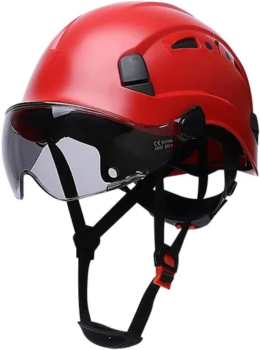 Miniatura 13 de Cascos De Construcción Casco de Seguridad con Visera 6 Puntos Ajustable Suspensión ANSI Z89.1 Tipo I Clase C Hardhats, Cascos De Construcción