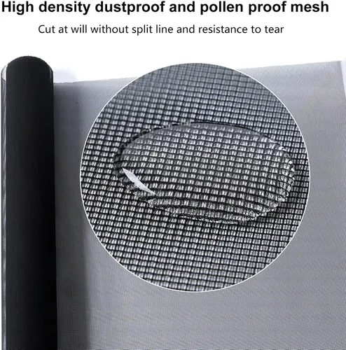 Miniatura 2 de Rollo de malla de pantalla de ventana a prueba de polvo y polen de alta densidad utilizado para reemplazar pantallas de ventanas y puertas