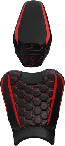 Miniatura 8 de SLMOTO Cojín de asiento de motocicleta para asiento delantero y trasero, asiento de conductor y pasajero, apto para Kawasaki Z900 Z 900 2017-2023
