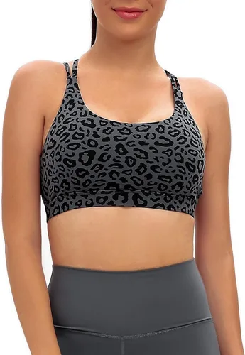 Miniatura 44 de Brasieres deportivos para mujer, con relleno, tipo camiseta sin mangas, sexis, con espalda cruzada, de alto impacto, largos, ideales para practicar