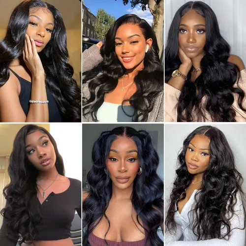Miniatura 6 de Beauty Queen Paquetes de Cabello Humano Brasileño Ondulado - 3 Paquetes Cortos (10 12 14 Pulgadas) Grado 10A 100% Sin Procesar Tejido Extensiones
