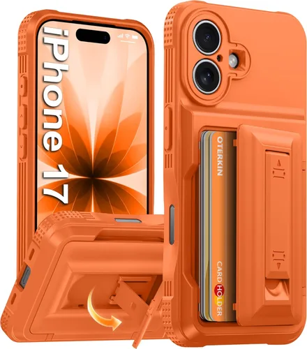 Miniatura 29 de Oterkin Funda tipo cartera para iPhone 17 Pro Max [4-5 tarjeteros] [soporte de soporte] [protección completa de la cámara] [bloqueo RFID] iPhone 17