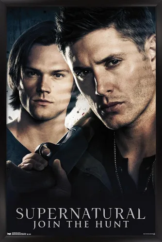 Miniatura 8 de Trends International Supernatural - Póster de pared de hermanos, 14.725 x 22.375 pulgadas, versión enmarcada de madera de granero