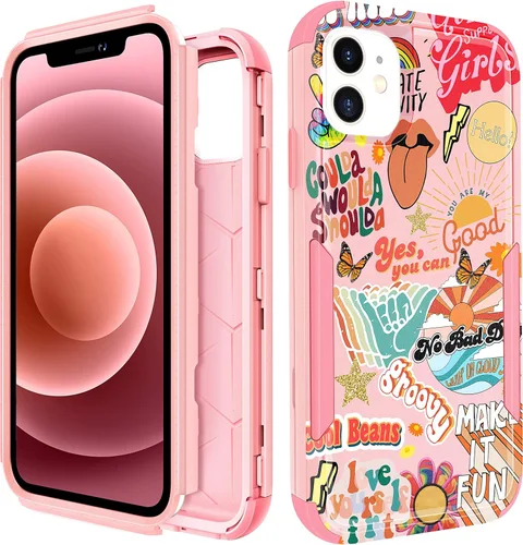 Miniatura 12 de para iPhone 11 - Funda para mujeres y niñas, diseño único estético, mariposa azul kawaii para adolescentes, funda protectora resistente, dura, a