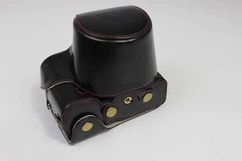 Miniatura 6 de Funda A7C, hecha a mano de piel sintética de cuerpo completo para cámara Sony Alpha A7C con apertura inferior de lente de 1.102-2.362 in versión +