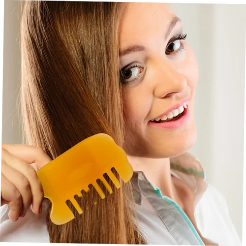 Miniatura 9 de Healifty 2 unids Peines Natural Peine Cuerpo Gatillo Guasha Pelo Cera de Abejas Meridiano Cuero Cabelludo Rascador Músculo Raspador Resina Sha