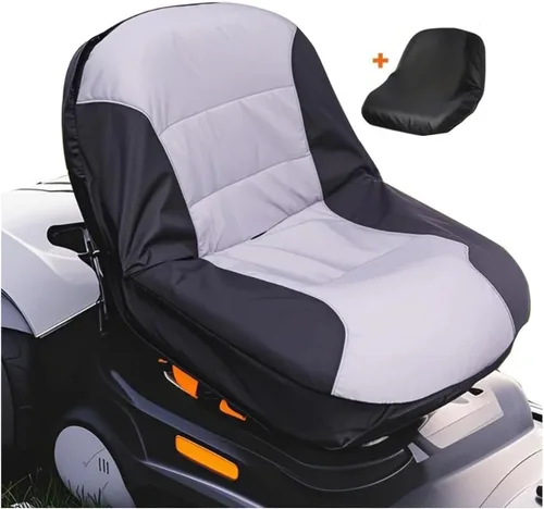 Miniatura 7 de BeadChica Funda de Asiento Deluxe Impermeable para Cortacésped Compatible con Husqvarna, Funda Universal para Asiento de Tractor Gris