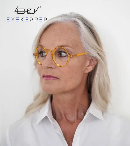 Miniatura 2 de Eyekepper Gafas de lectura redondas para mujeres y hombres lectores retro Amarillo