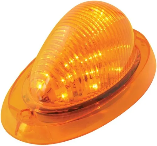 Miniatura 4 de GG Grand General 76372 Giro lateral y marcador ámbar/ámbar 12 luces LED con cubierta cromada para Freightliner