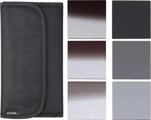 Filtro ND2 + ND4+ ND8 de densidad neutra 4x4 ND2 4 8 ND filtro con 6 ranuras bolsa de filtro para soporte de caja mate Swing Away (filtros ND