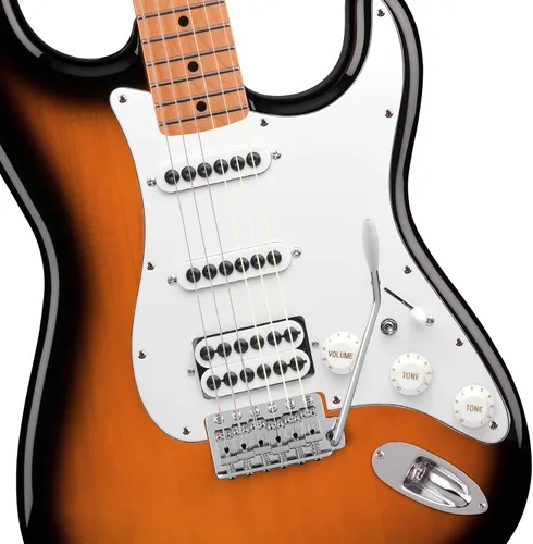 Miniatura 3 de SAPHUE - Golpeador cargado con bobina SSH para guitarra eléctrica estilo ST, con interruptor de división de bobina On/On, precableado, placa Negro