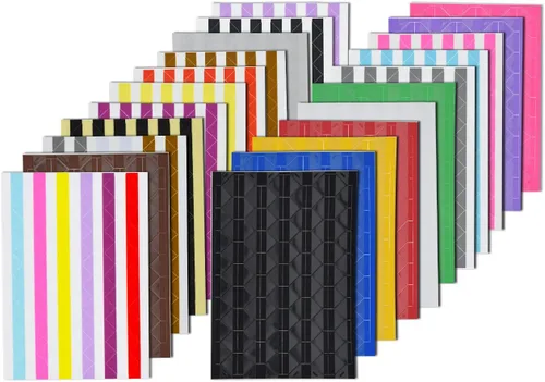 VIPbuy 2244 unidades (22 colores surtidos) calcomanías de esquina autoadhesivas para álbumes de recortes, álbumes de fotos, manualidades, 22 hojas