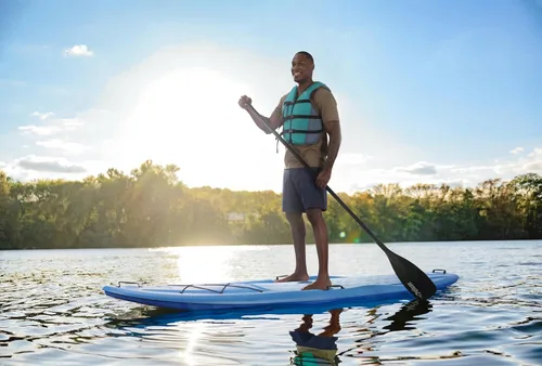 Miniatura 5 de Pelican - Flow 106 Hardshell Stand-Up Paddle Board - Lightweight Board with a Bottom Fin for Paddling, Non-Slip Deck - Perfect for Youth & Adult