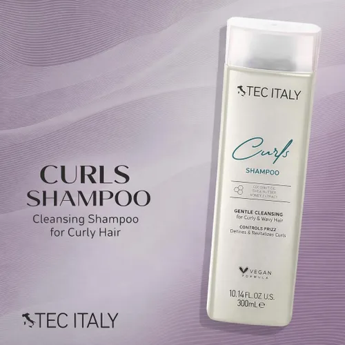 Miniatura 2 de Tec Italy Champú hidratante para rizos para cabello rizado y ondulado, define los rizos, control del encrespamiento, limpiador suave que añade