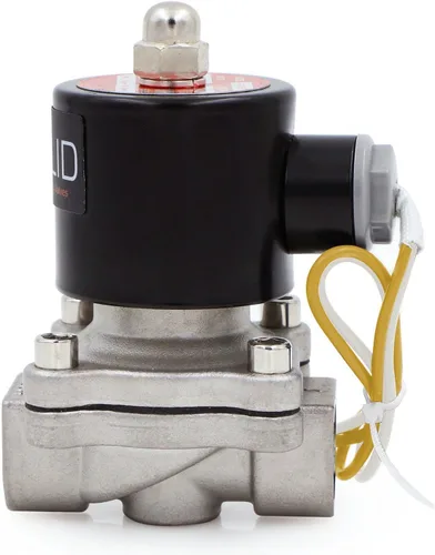 Miniatura 4 de U.S. Solid 1" válvula electromagnética eléctrica de latón 110V CA normalmente cerrada aire no potable aceite de agua diesel