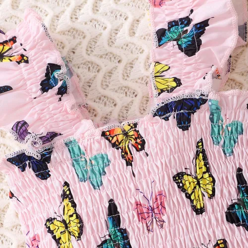 Miniatura 5 de RETSUGO Vestidos para niñas pequeñas, vestido casual de fiesta de cumpleaños, vestido de verano para niños pequeños, vestido de verano de 1 a 8 años