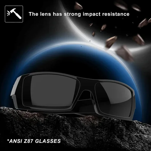 Miniatura 3 de WISTON Z87 Gafas de Sol Envolventes para Hombres Gafas de Seguridad Rectangulares UV400 para Deporte y Trabajo 8231
