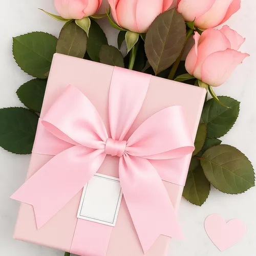 Miniatura 8 de Fullive Cinta rosa de 1 1/2 pulgadas, 30 yardas de cinta rosa para envolver regalos, cintas de satén de poliéster para el día de la madre