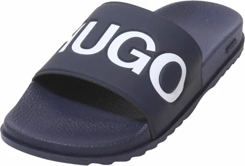 Hugo Boss Zapatos planos de piscina con logotipo de Kirk para hombre, color azul oscuro