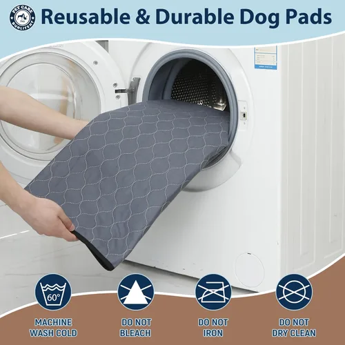 Miniatura 4 de Almohadillas lavables para orina de perros, 48 x 48 pulgadas, reutilizables, con absorción rápida, impermeables y reutilizables para orina de parto