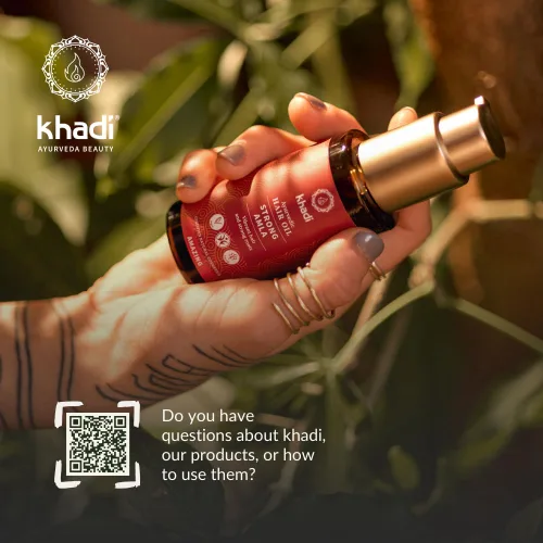 Miniatura 9 de khadi Strong AMLA - Aceite para el cabello, 100% natural, herbal, vegano, promueve el crecimiento, previene la caída del cabello y las canas