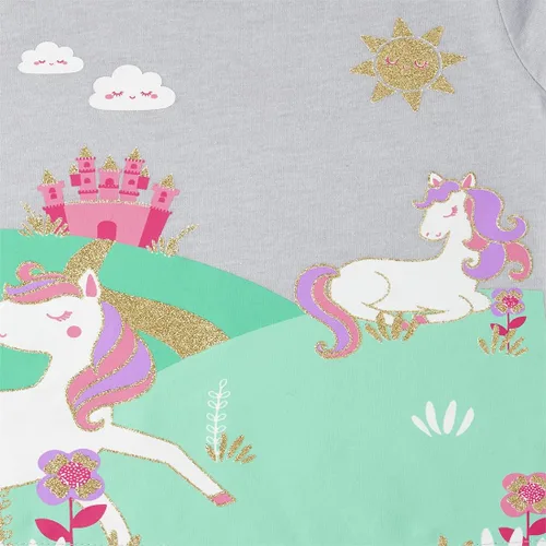 Miniatura 71 de The Children's Place Baby-Girls and Toddler Unicorns,Butterflies,Trends Short Sleeve Graphic T-Shirts,3 Pack