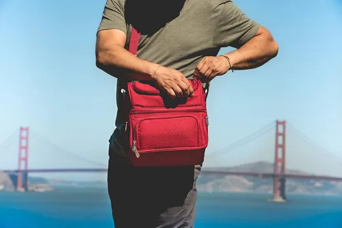 Miniatura 3 de PICNIC TIME NFL unisex-adult NFL Pranzo Lunch Bag, Insulated Lunch Box with Picnic Set, Lunch Cooler Bag 2-Rojo