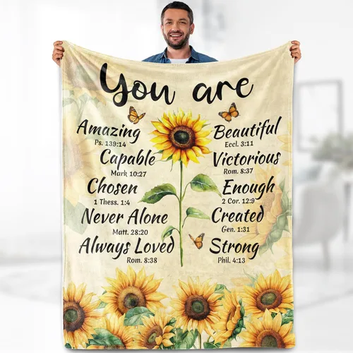 Miniatura 14 de Aimego Zodiac Capricorn Blanket 50"x60" – Lightweight Soft Celestial Astrology Throw Blanket for Couch Bed Sofa – Boho Constellation Home Decor