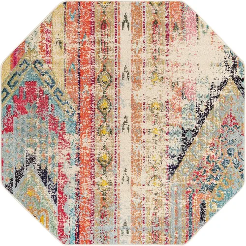 Miniatura 15 de Unique Loom Sedona Collection - Alfombra Yosemite (cuadrado de 5 pies 1 pulgada, multicolor)
