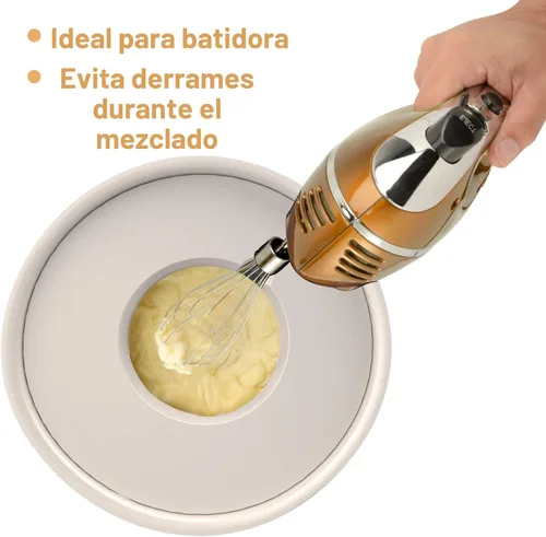 Miniatura 4 de Wildone Juego de 5 cuencos anidables para mezclar con tapas herméticas, 5 piezas de cuencos de acero inoxidable color caqui para cocina