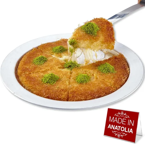 Miniatura 8 de Hakan Kunafa - Platos de servir para Kataifi Sartén de aluminio para hornear y servir Kunefe Molde para masa Knafeh Phyllo Fillo Plato