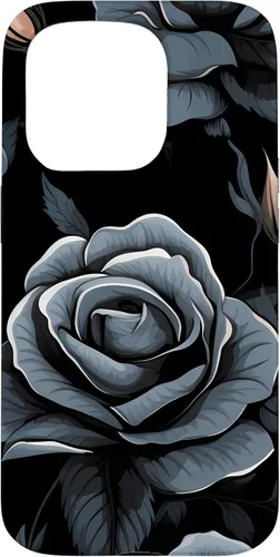 Miniatura 14 de Black Rose Floral Flower Case for iPhone 16