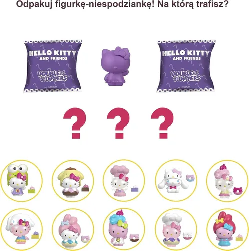 Miniatura 3 de Mattel Sanrio - Figuras coleccionables de Hello Kitty (2 pulgadas) con sombrero y accesorios de postre, paquete sorpresa para ciegas, inmersión