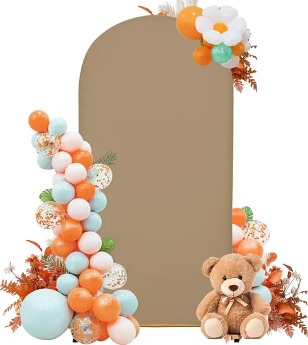 Miniatura 8 de Funda para arco de boda de 6 pies, tela elástica para arcos pequeños, cabinas de fotos y decoración de fiestas, para cumpleaños, duchas