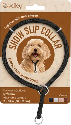 Miniatura 15 de Show Slip Collar – Collar de Perro de Conformación – Perfecto para Cachorros Pequeños hasta Perros Grandes – Collar de Perro de Diseñador Casero