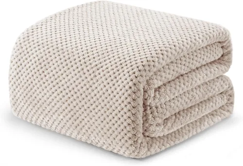 Miniatura 58 de Exclusivo Mezcla - Manta de vellón extragrande para sofá o cama, mantas supersuaves y cálidas con textura de gofre, acogedora, mullida y ligera Azul
